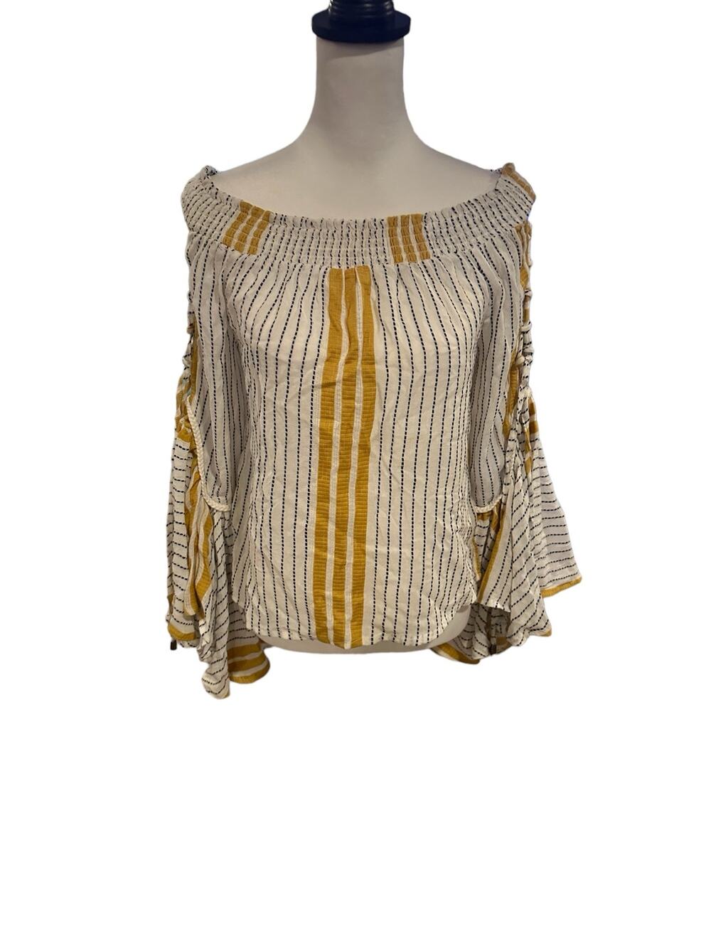 Vintage Havana Long Sleeve Crop Top Small
